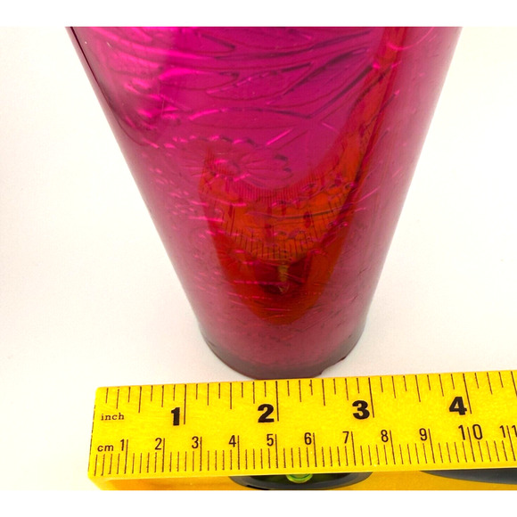 Starbucks 2017 Pink Magenta Floral Metallic Embossed Foil 24oz Tumbler #11070153 - Picture 8 of 9